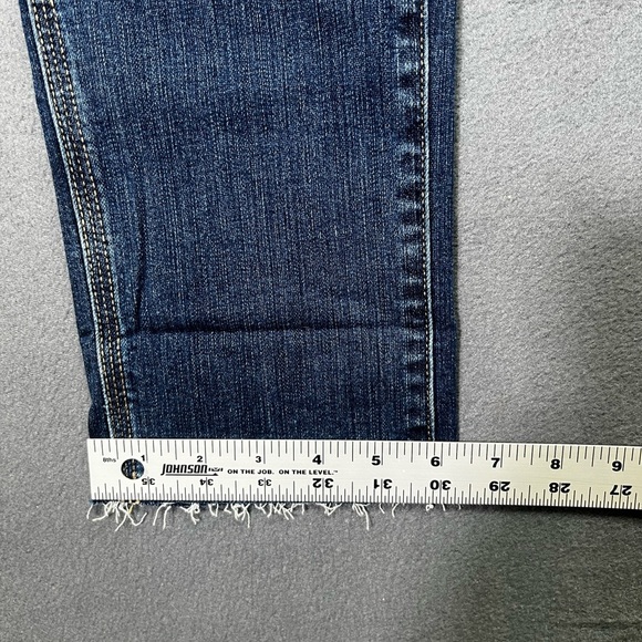 Maurices Classic Straight Crop Jeans Womens 0 Blue Denim Stretch NWT Cute 1378 - Picture 8 of 11